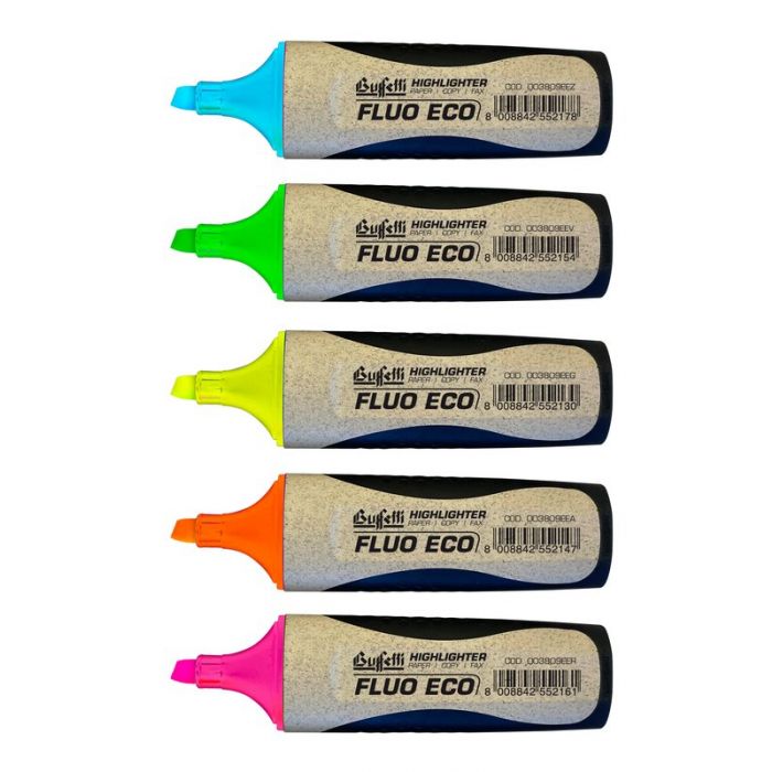 Buffetti Evidenziatore Fluo clip Azzurro