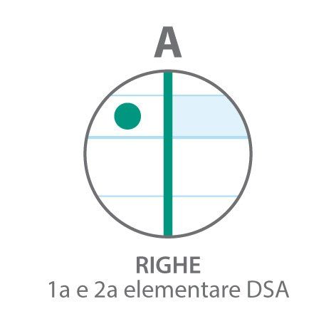 MAXIQUADERNO MONOCROMO QI DSA  RIGATURA A  RIGHE 1A E 2A ELEMENTARE DSA  PER DISGRAFIA E DISLESSIA