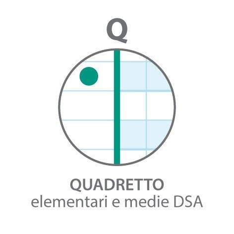 MAXIQUADERNO MONOCROMO QI DSA RIGATURA Q QUADRETTO ELEMENTARI E MEDIE DSA  PER DISGRAFIA E DISLESSIA