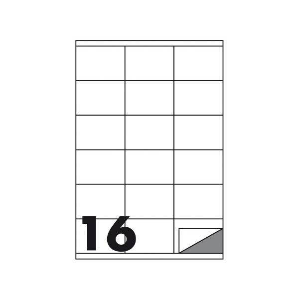 Etichette multifunzione 100 fogli 105 x 36 mm con angoli vivi con margine 16 etichette per foglio Buffetti