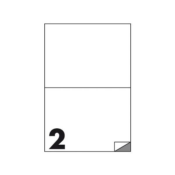 Etichette multifunzione 100 fogli 210 x 148,5 mm con angoli vivi senza margine 2 etichette per foglio Buffetti