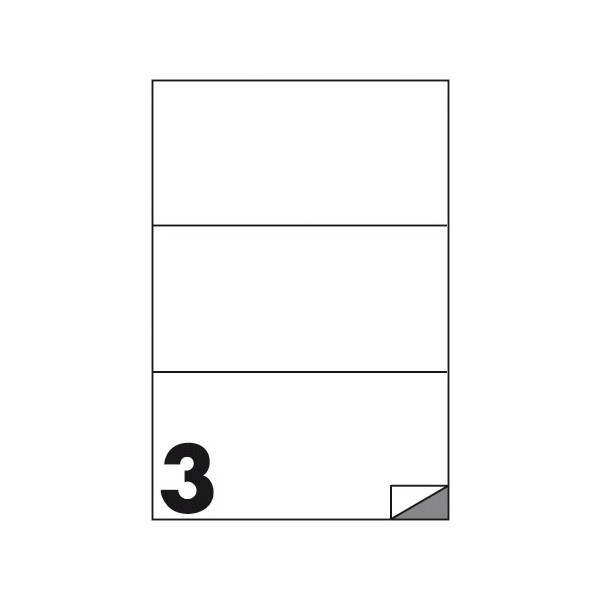 Etichette multifunzione 100 fogli 210 x 99 mm con angoli senza margine 3 etichette per foglio Buffetti