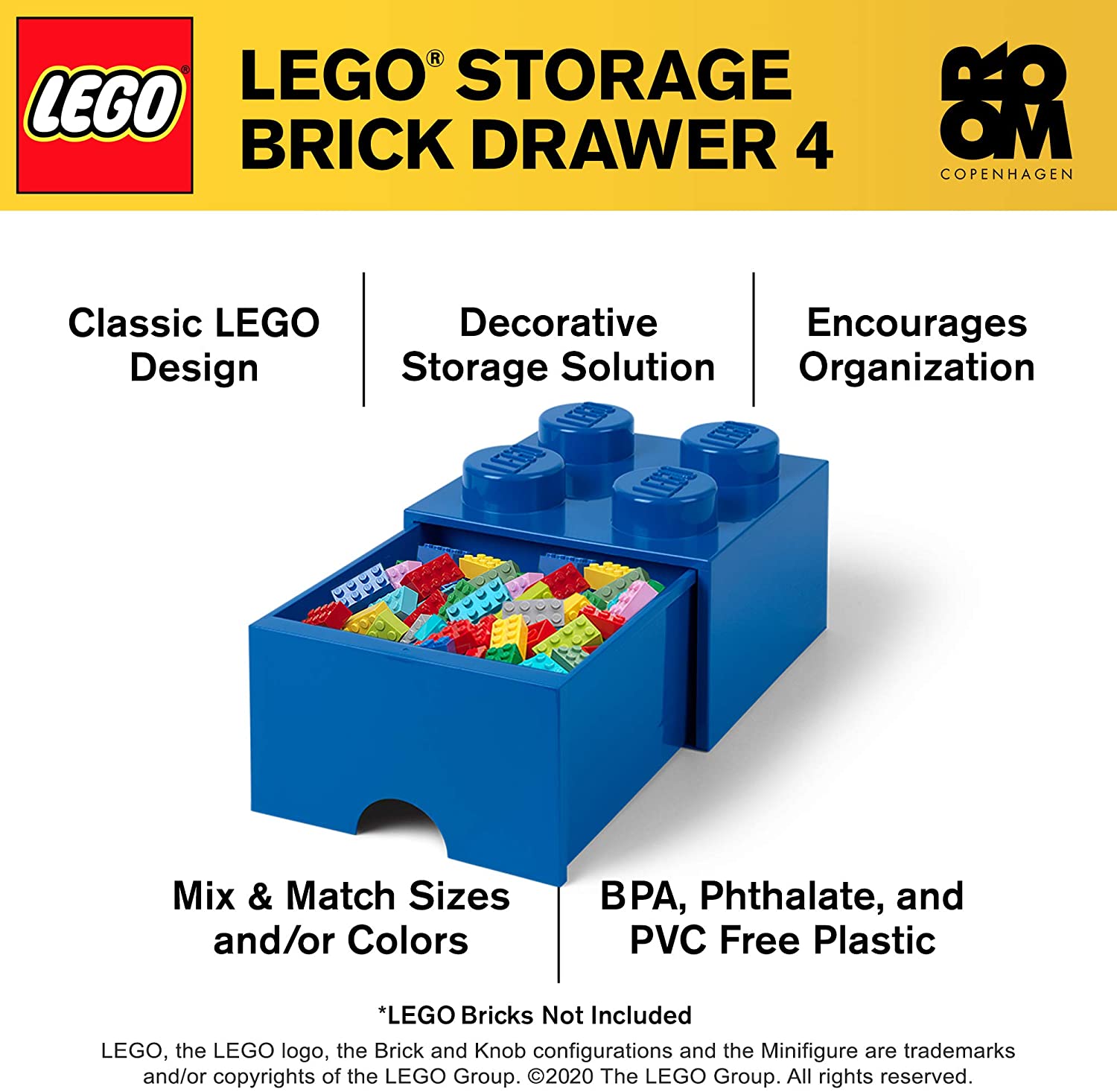 LEGO Cassettiera blu brillante