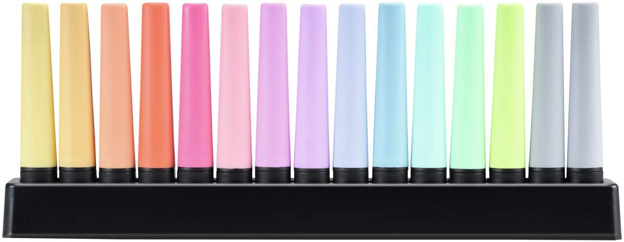 Evidenziatore - STABILO BOSS ORIGINAL Pastel Desk-Set - 15 Evidenziatori Pastel