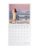 Calendario da parete 2024 30 x 29 cm Lighthouses
