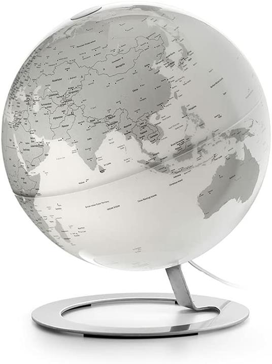 MAPPAMONDO Luminoso Iglobe Light Chrome 25CM BIANCO