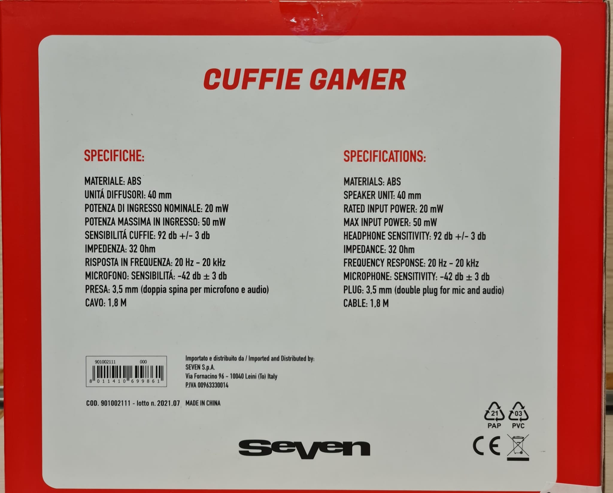 SEVEN CUFFIE GAMER