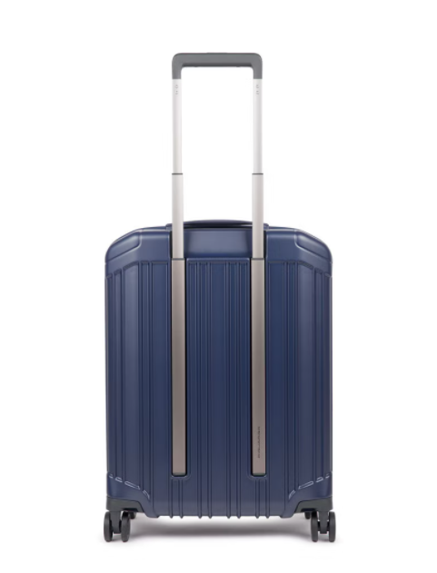 Piquadro Trolley cabina ryanair 4 ruote in policarbonato PQ Light Blu Opaco