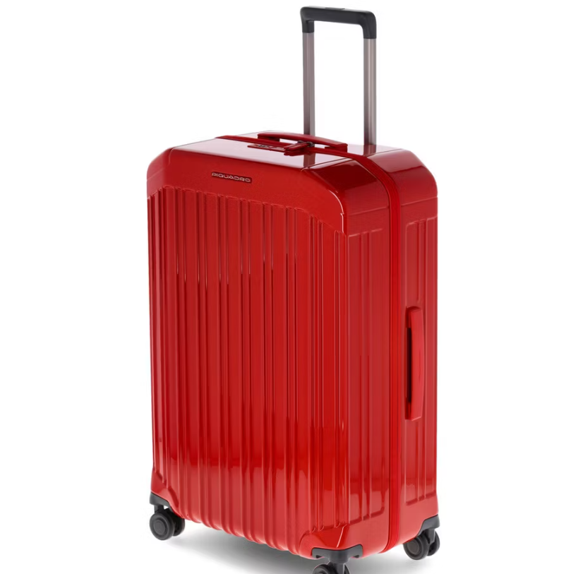 Trolley medio 4 ruote in policarbonato PQ Light Rosso