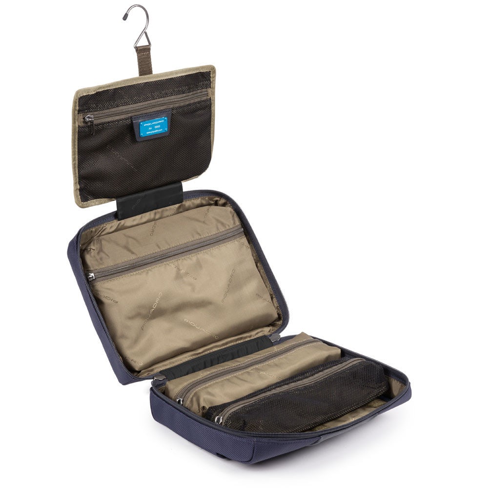 Piquadro Necessaire da viaggio in tessuto riciclato Brief 2