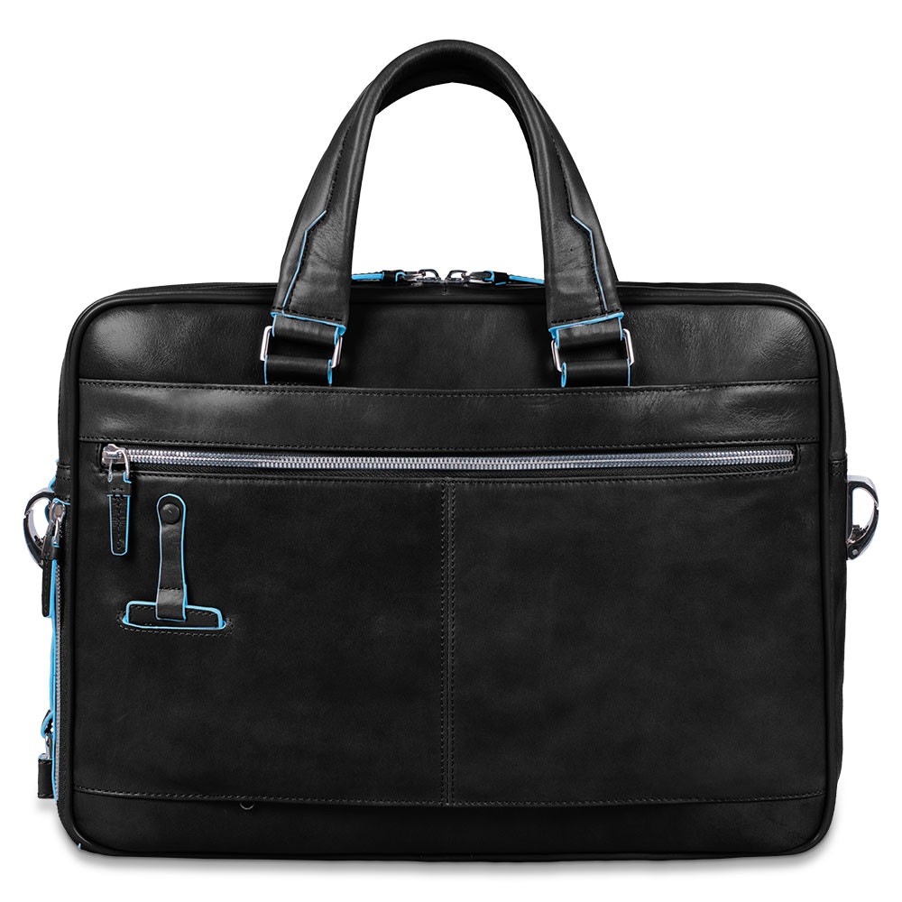 Piquadro Borsa sottile porta computer e porta iPad® Blue Square Nera