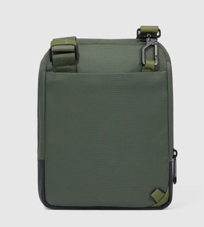 Piquadro Borsello uomo porta ipad mini in tessuto riciclato Verde