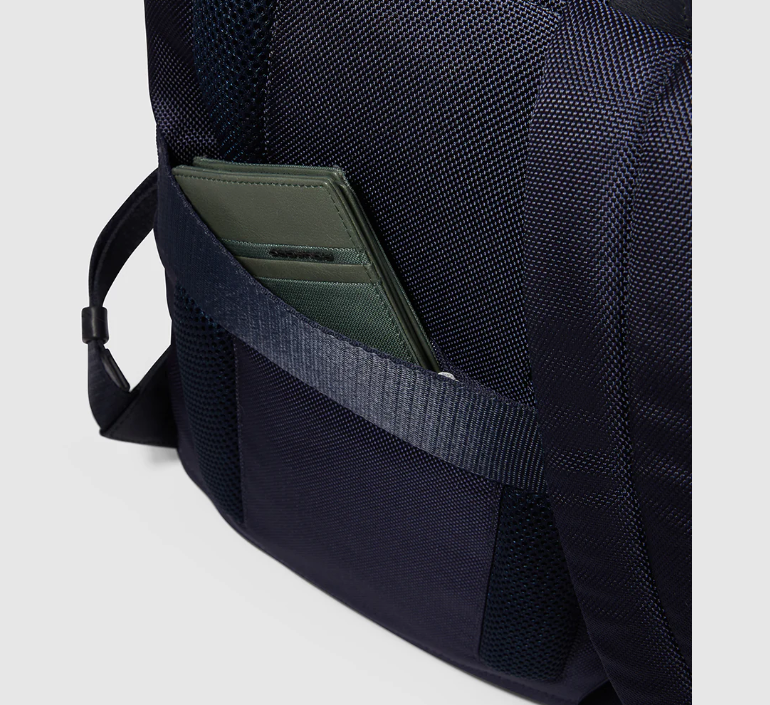 Piquadro Zaino sottile porta pc 15,6 e ipad Nero