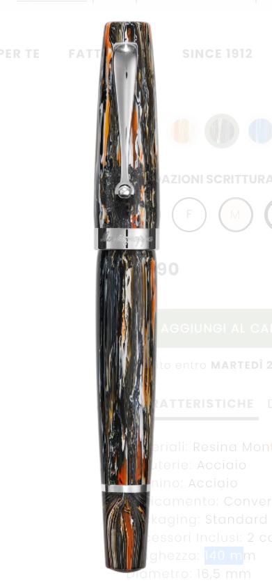 Montegrappa Mia Stilografica Meteor shower Meteor Edition