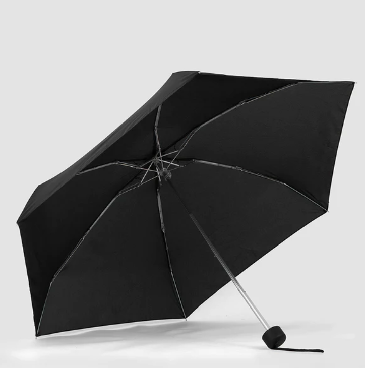 Piquadro Mini ombrello con custodia rigida Nero