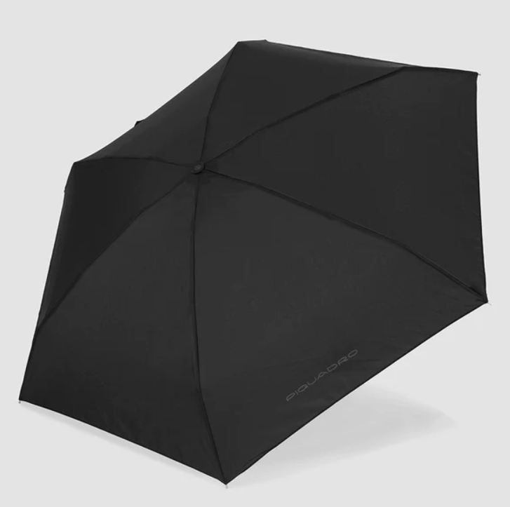 Piquadro Mini ombrello con custodia rigida Nero