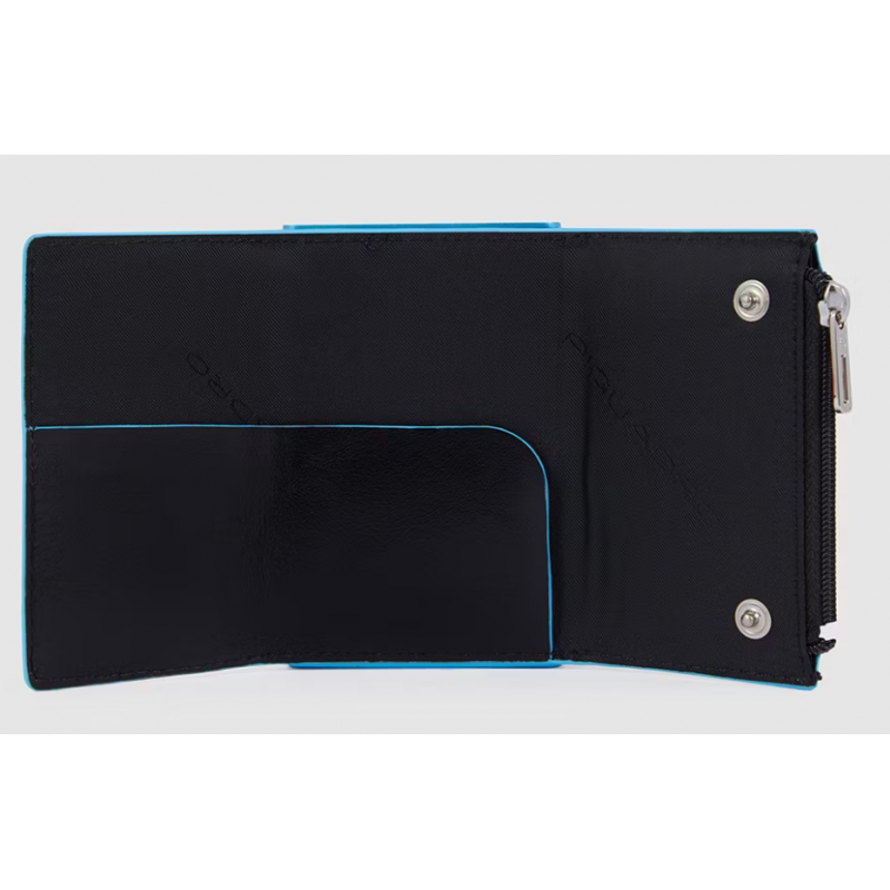 Piquadro Compact wallet porta monete con sliding system