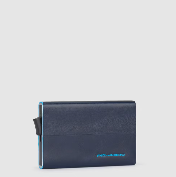 Piquadro Porta carte di credito con sliding system Blu