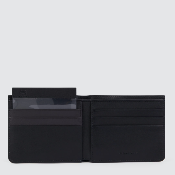 Piquadro Men’s wallet with removable document facilit Nero