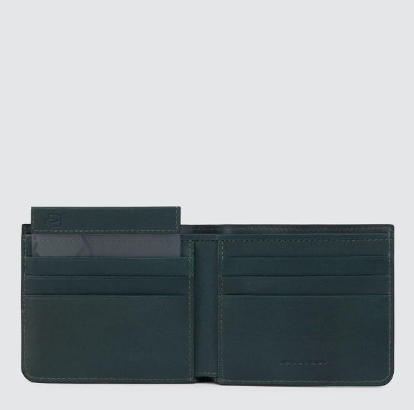 Piquadro Men’s wallet with removable document facilit Verde