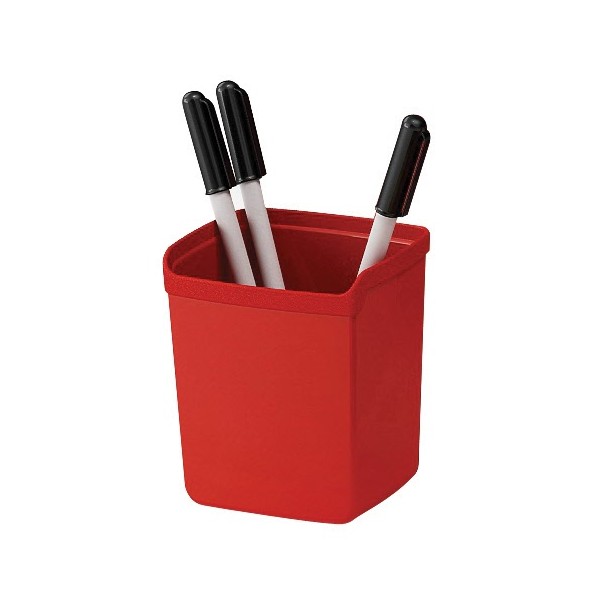 Buffetti Bicchiere portapenne Plastic Desk - colore rosso