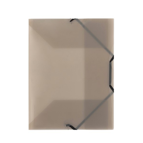 Buffetti Cartellina con elastico angolare - polipropilene grigio trasparente