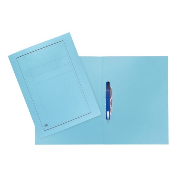 Buffetti Cartelline con pressino fermafogli - fastener - 32,5x24,5 cm - azzurro