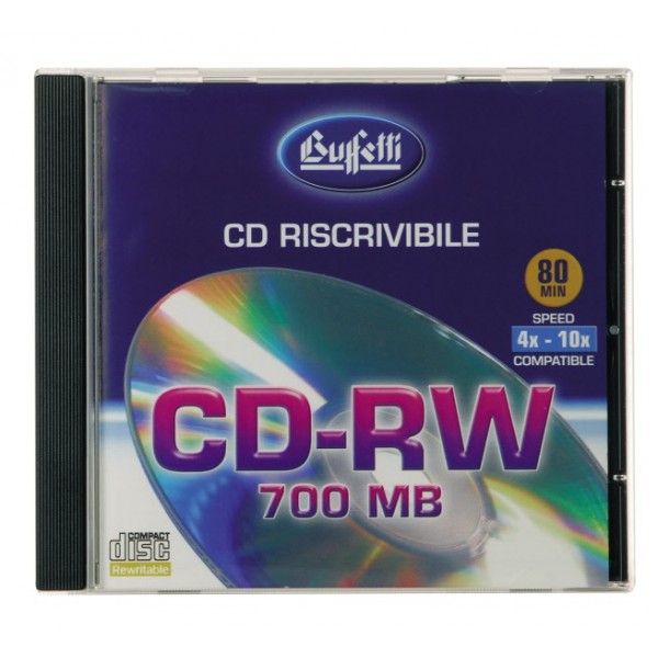 Buffetti Cd-Rw 700 mb - jewel case