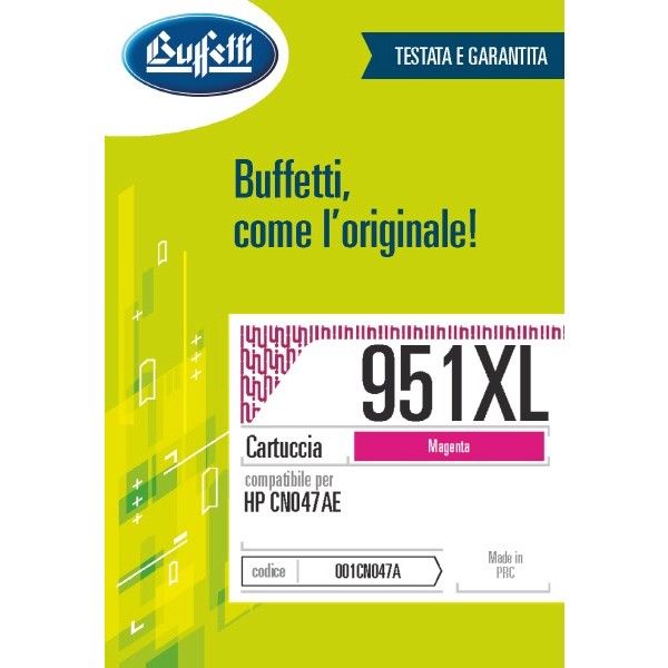 Buffetti HP cartuccia ink jet - compatibile - CN047AE - magenta
