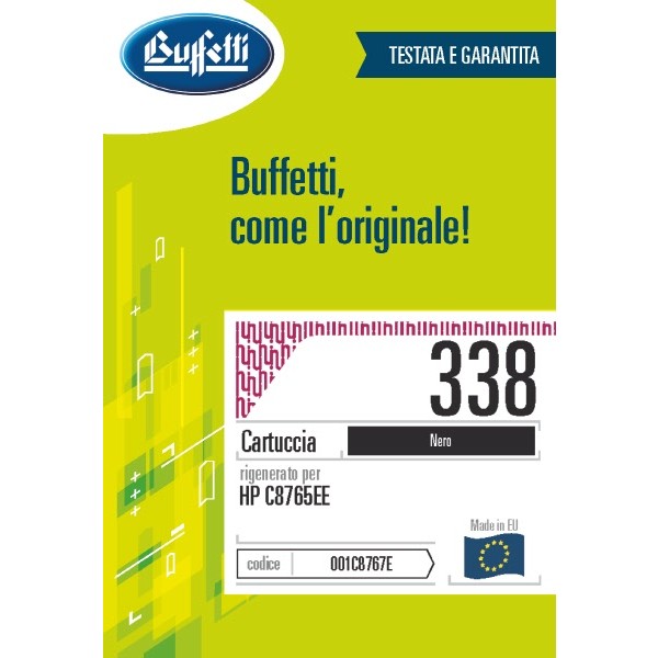 Buffetti HP Cartuccia inkjet - compatibile - C8765EE - nero