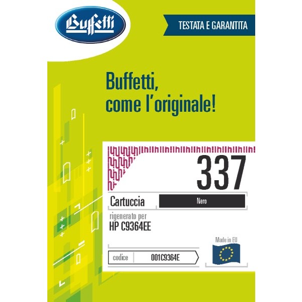 Buffetti HP Cartuccia inkjet - compatibile - C9364EE - nero