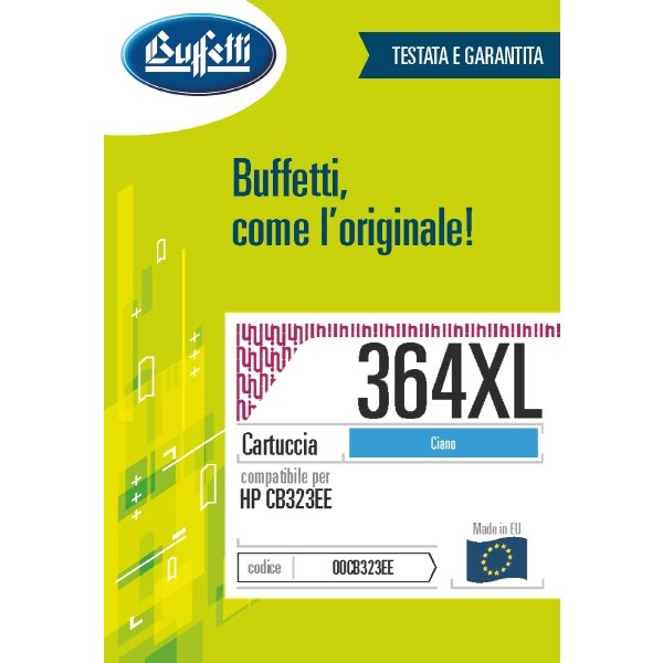 Buffetti HP Cartuccia inkjet - compatibile - CB323EE - ciano