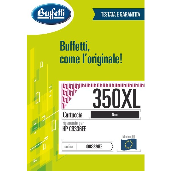Buffetti HP Cartuccia inkjet - compatibile - CB336EE - nero