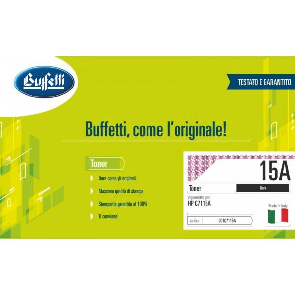 Buffetti HP Toner - compatibile - C7115A - nero