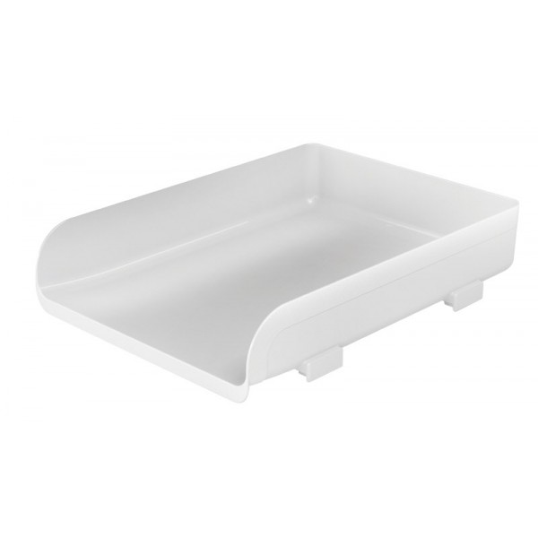 Buffetti Portacorrispondenza Plastic Desk - colore bianco