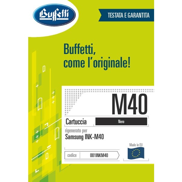 Buffetti Samsung Cartuccia inkjet - compatibile - INKM40 - nero