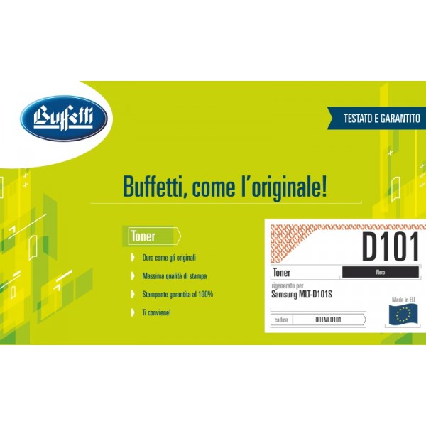 Buffetti Samsung Toner - compatibile - MLT-D101S-ELS - nero