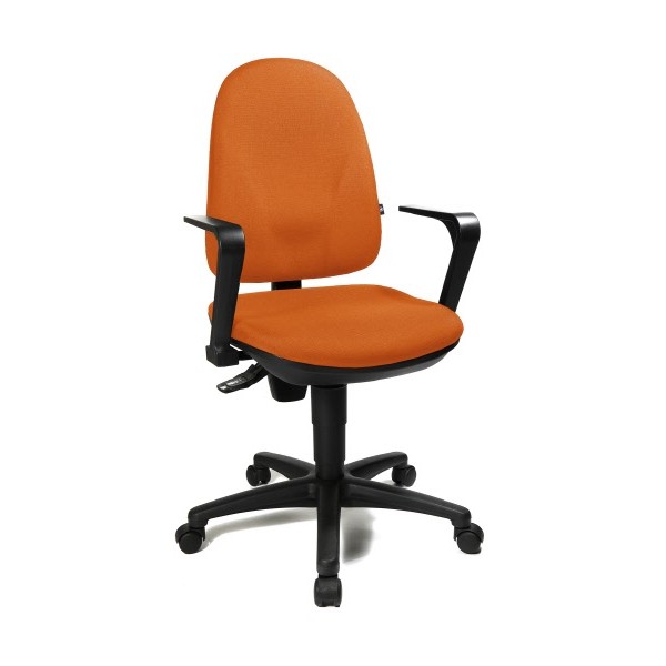 Buffetti Sedia operativa Explorer 2.0 braccioli opzionali in tessuto arancio