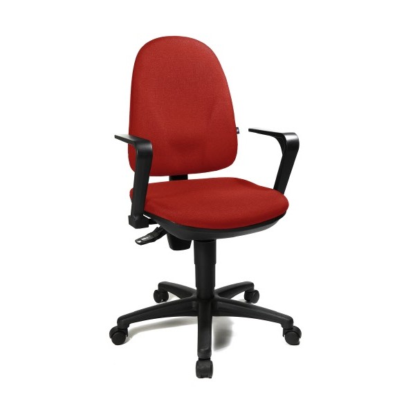 Buffetti Sedia operativa Explorer 2.0 braccioli opzionali in tessuto rossa