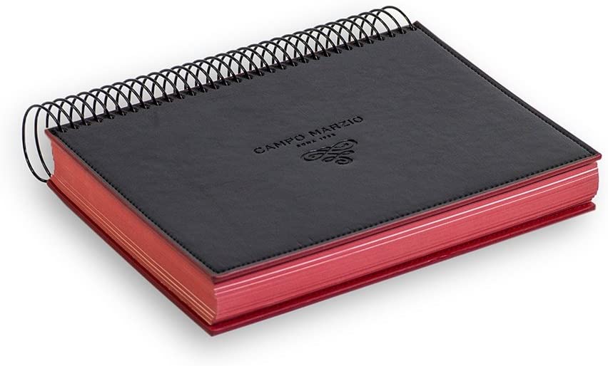 Campo Marzio Spiral Journal 15X21 - Black