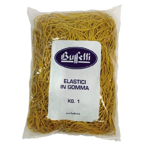 Elastici in gomma Misura ø 120 x 1,6 mm conf 1000 g Buffetti