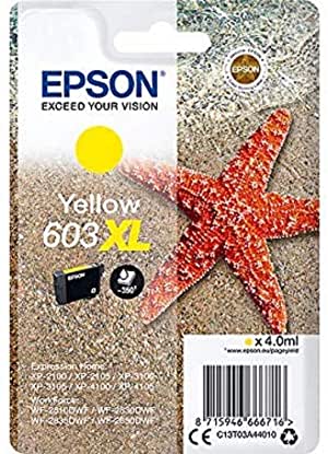 Epson 603 Serie Stella Marina, Cartuccia originale getto d’inchiostro, Formato XL, Yellow