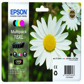 EPSON MULTIPACK 18XL  N.4 CARTUCCE MARGHERITA