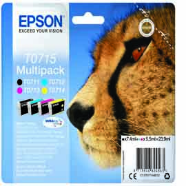 EPSON MULTIPACK NERO CIANO MAGENTA GIALLO GHEPARDO