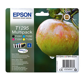 EPSON MULTIPACK NERO CIANO MAGENTA GIALLO MELA T1295