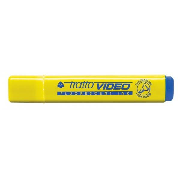 Evidenziatore con punta a scalpello giallo tratto 1.5 mm Tratto Video