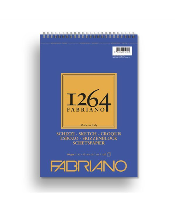 FABRIANO 1264 BLOCCO A3 SPIRALE SCHIZZI 90GR