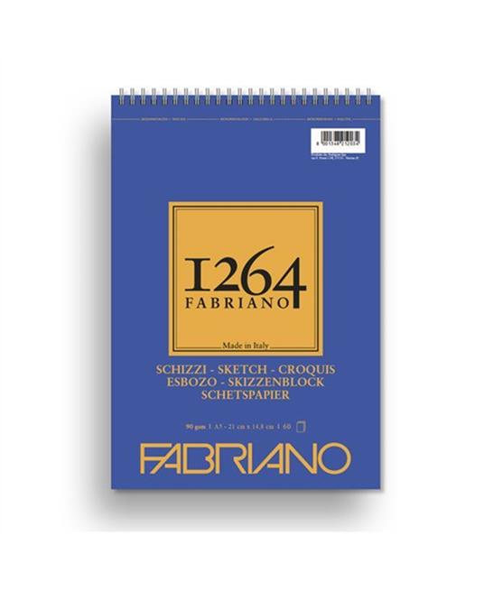 FABRIANO 1264 BLOCCO A5 SPIRALE SCHIZZI 90GR