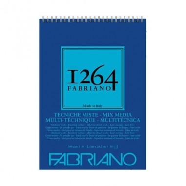 FABRIANO 1264 BLOCCO TECNICHE MISTE A4 GR.300