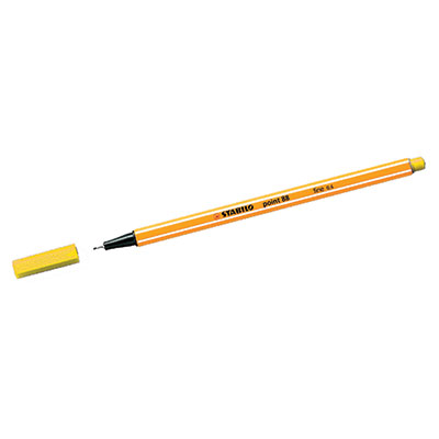 Fineliner Stabilo Point 88  tratto 0,4mm  Giallo neon